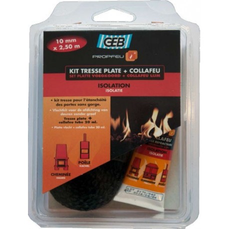 Kit GEB : 1 tresse plate 10mmx2,5m + Collafeu 20ml