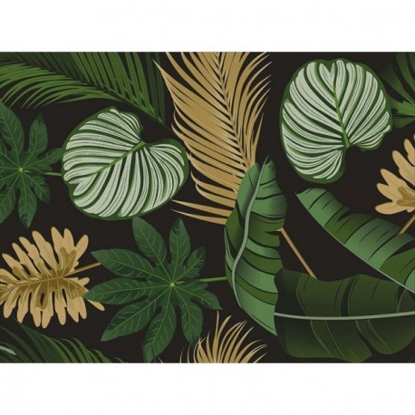 Tapis Déco Velvet Leaves 40x60cm