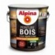 Peinture bois microporeuse satin ALPINA 2,5L rouge basque