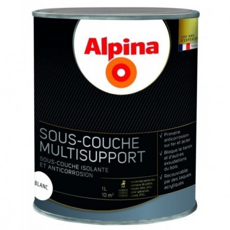 Sous-couche multisupport ALPINA blanc 1L