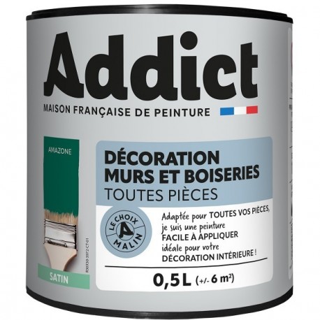Peinture ADDICT Déco.M&Bois satin amazone 0,5L