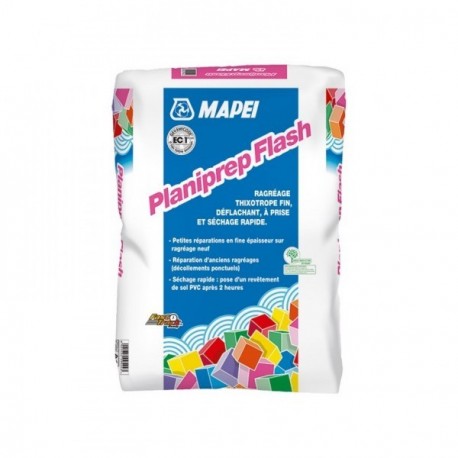 Ragréage thixotrope MAPEI Planiprep Flash de 0 à 3mm 20kg