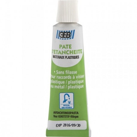 ²âte d'étanchéité eau potable GEB pour raccords à visser plastique 20ml