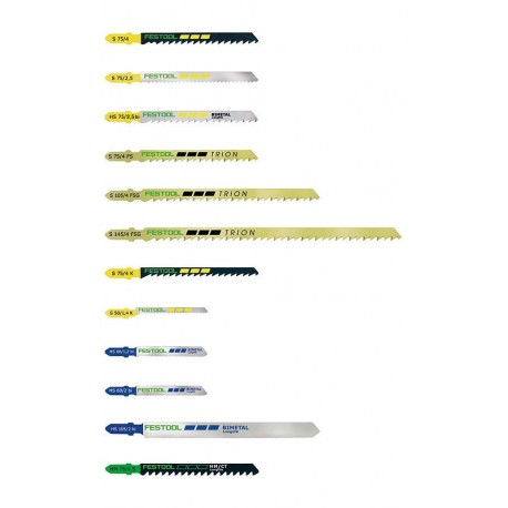 Lot de 5 lames à dents croisées FESTOOL