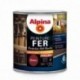 Peinture fer anti-rouille brillante ALPINA bordeaux 0,5L