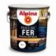 Peinture fer anti-rouille brillante ALPINA 2,5L blanc
