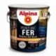 Peinture fer anti-rouille brillante ALPINA 2,5L gris franc