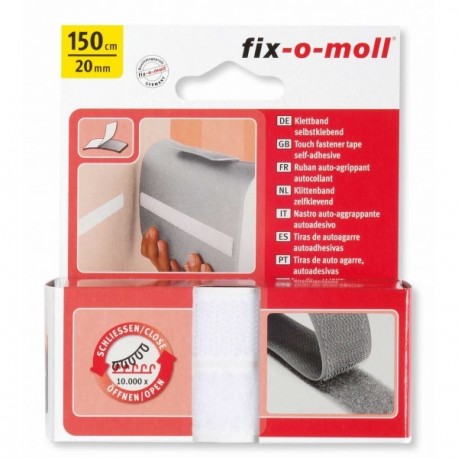 Ruban scratch adhésif FIX-O-MOLL blanc 150cmx20mm