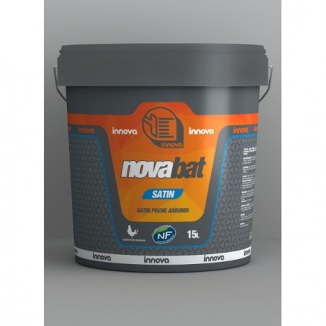 Peinture INNOVA Novabat satin acrylique blanc 15L