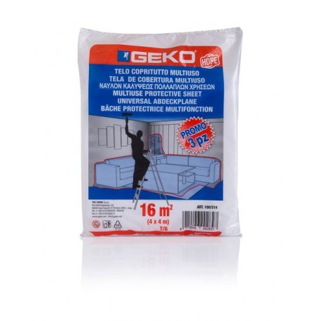 Lot de 3 Bâches de protection haute densité GEKO