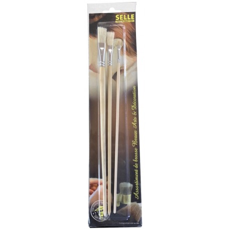 Brosses à tableaux plates OCAI 15104 lot de 3 (n°4 +n°8 +n°12)