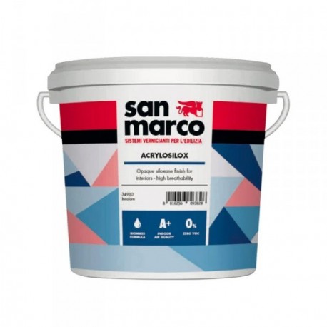 Peinture SAN MARCO Acrylosilox blanc 4L