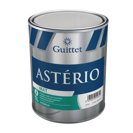 Peinture non lustrable GUITTET Asterio mat base GUF 1L