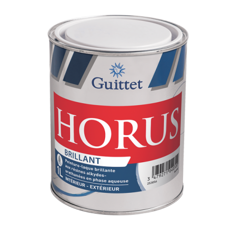 Peinture laque GUITTET Horus brillant blanc 1L