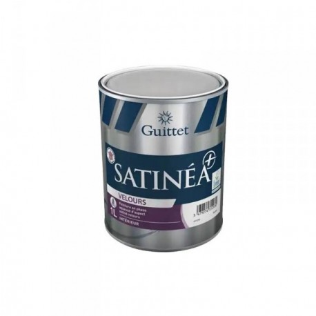 Peinture GUITTET Satinéa+ velours blanc 1L