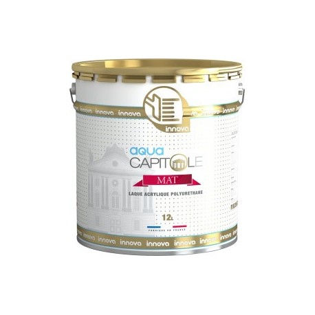 Peinture INNOVA Capitole Aqua Finish Mat Blanc 12L