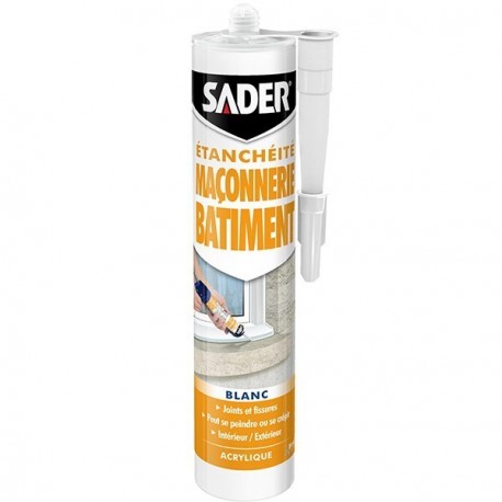 Mastic SADER maçonnerie blanc 280ml