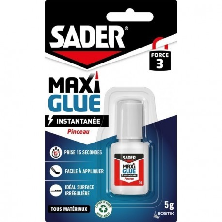 Colle liquide SADER Maxiglue pinceau 5g