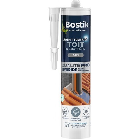 BOSTIK Joint Parfait Toit et Gouttière gris 290ml