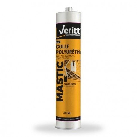 Mastic colle polyuréthane VERITT gris 310ml