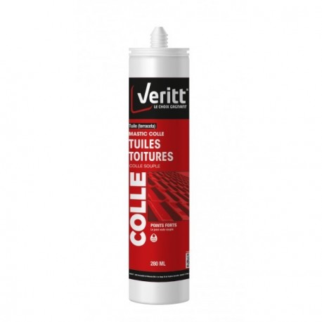 Mastic colle toiture VERITT tuile (terracota) 280ml