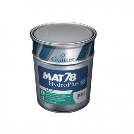 Peinture GUITTET Mat 78 hydroplus blanc 1L