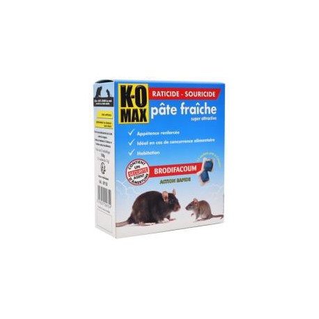 K-OMAX Raticide Souricide pâte 150g