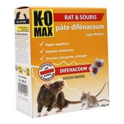 K-OMAX Rats-Souris Difénacoum