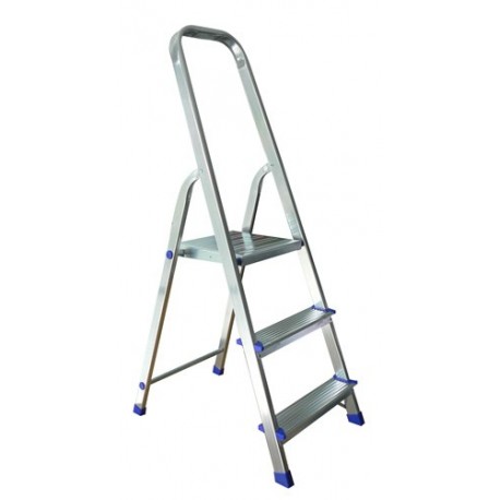 Escabeau VERITT acier-alu 3 marches - 2,37m