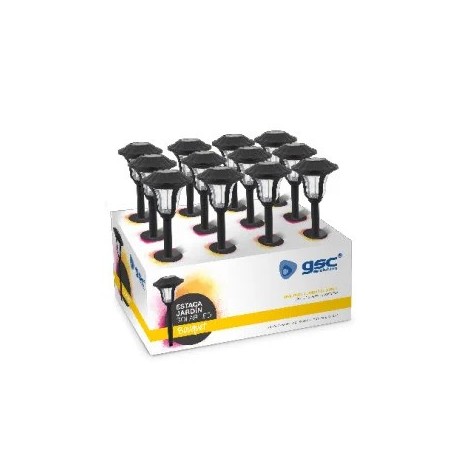 Borne solaire Bouquet noire GARSACO 8000-8500K IP44