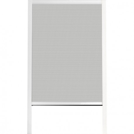 Chassis moustiquaire PVC/ALU LUANCE 130X160CM blanc toile noire