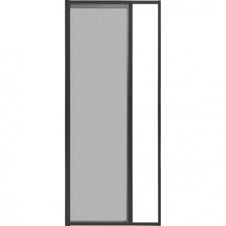 Moustiquaire enroulable LUANCE latérale gris/toile grise 140x230cm