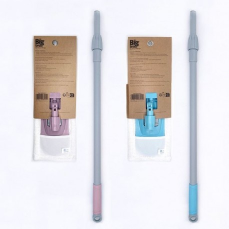 Balai à plat REMUE MENAGE Maxinet grande platine manche métal téléscopique