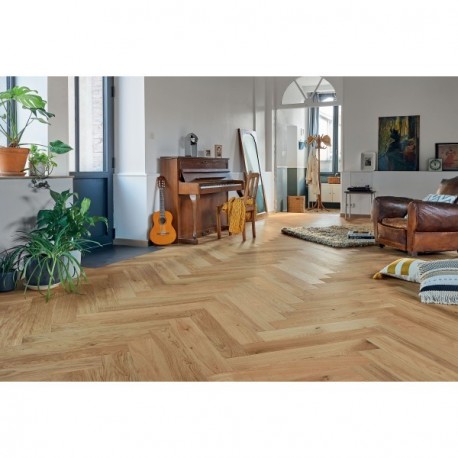 Parquet PANAGET Bâton Rompu 139 R/L Chêne Authentique Topaze