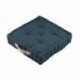 Coussin DUO STOF cobalt/lin 45x45x10cm