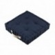 Coussin DUO STOF marine/lin 45x45x10cm