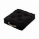 Coussin DUO STOF noir/lin 45x45x10cm