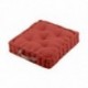 Coussin DUO STOF terracotta/lin 45x45x10cm