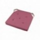 Galette DUO carrée velcro pourpre 38x38cm