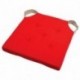 Galette DUO carrée velcro rouge 38x38cm