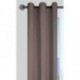 Rideau NELSON isolant finition 8 oeillets taupe 135x240cm