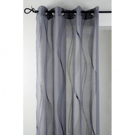 Rideau voilage ESSAOUIRA 135x240cm anthracite
