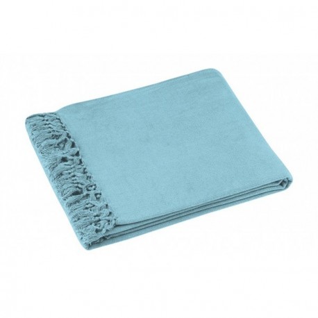 Jeté de lit STOF Portofino bleu 125x150cm