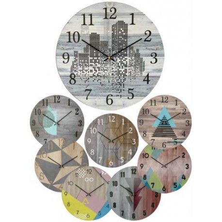 Pendule KATAMEX bois MDF Ø.40cm