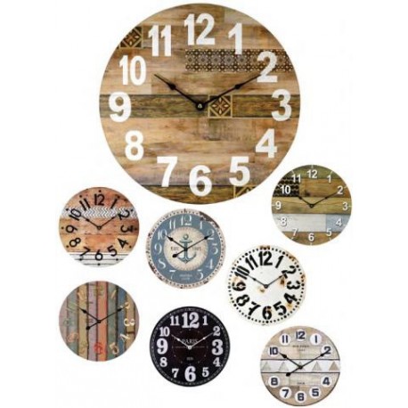 Pendule KATAMEX bois MDF Ø.34cm