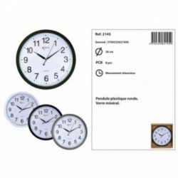 KATAMEX Pendule plastique Ø.36cm
