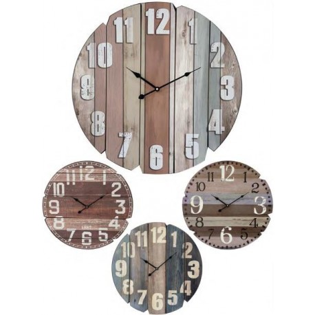 Pendule KATAMEX bois Ø.58cm