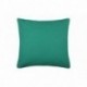 Coussin zip DUO 40x40cm émeraude