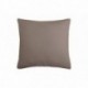 Coussin zip DUO 40x40cm taupe