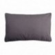 Coussin zip DUO 30x50cm gris/perle